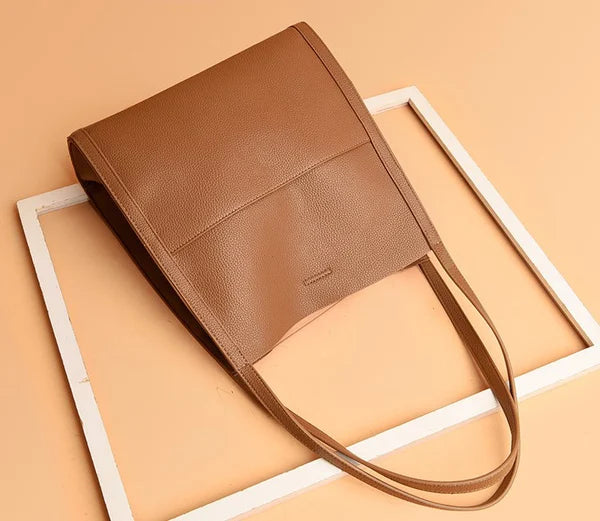 Leather-style shoulder bag