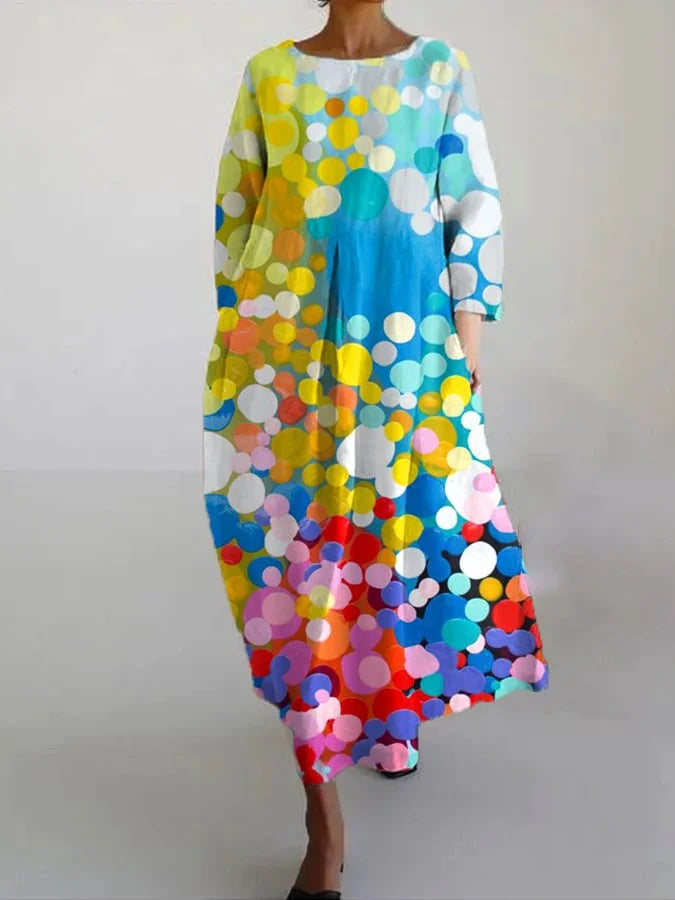 WW | Elegant Colorful Summer Maxi Dress