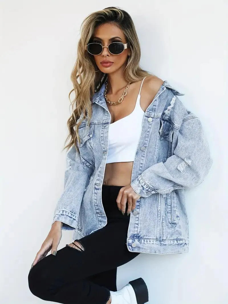 WW | Übergroß Jeansjacke für Frauen