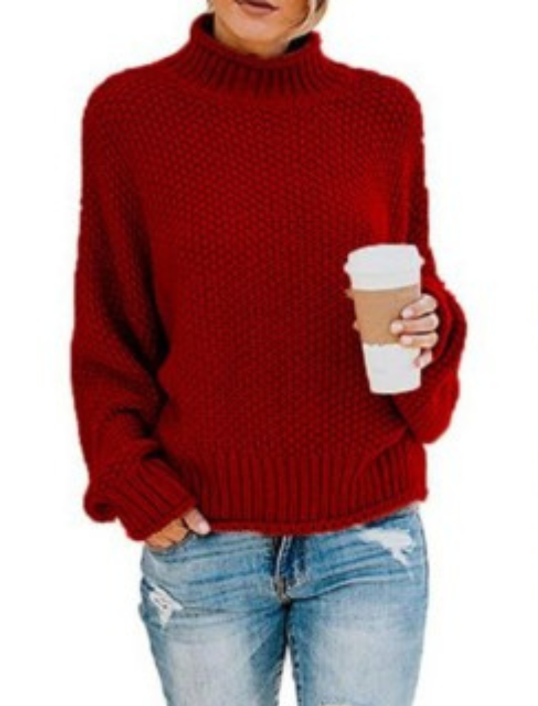 WW | Unifarbener Langärmeliger Pullover