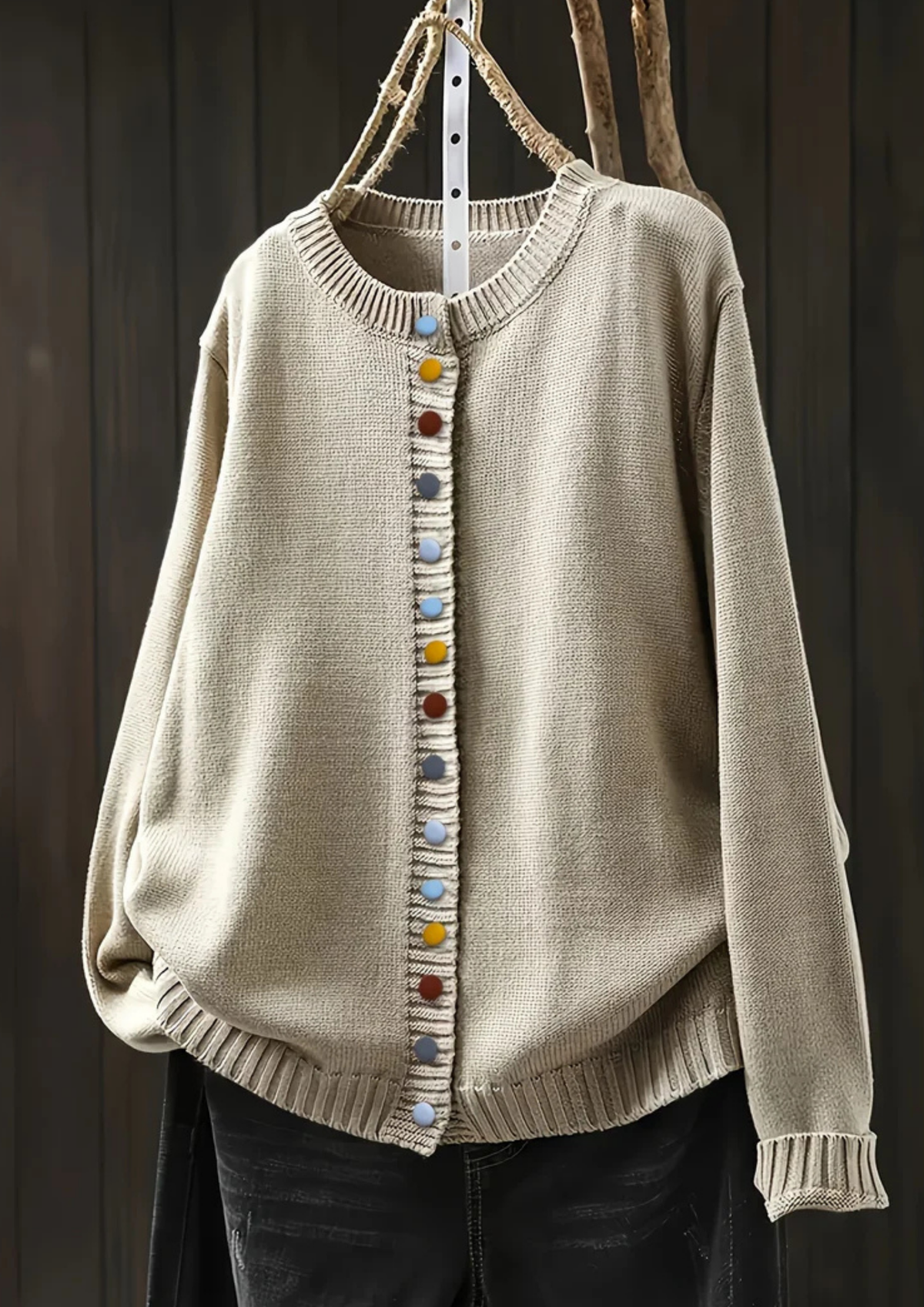 Lisa Komfortable & Stilvolle Cardigan - Beige