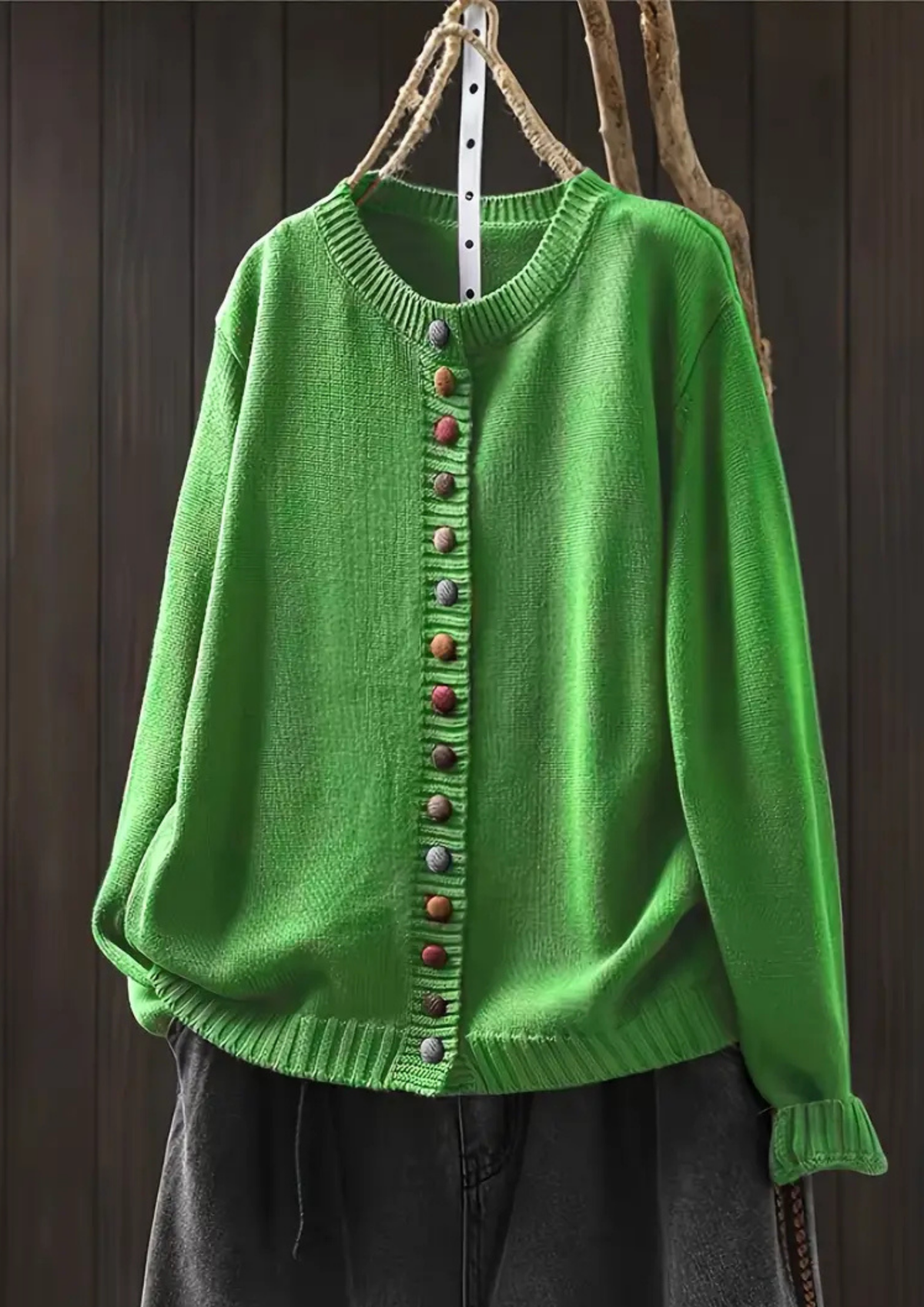 Lisa Komfortable & Stilvolle Cardigan - Grün