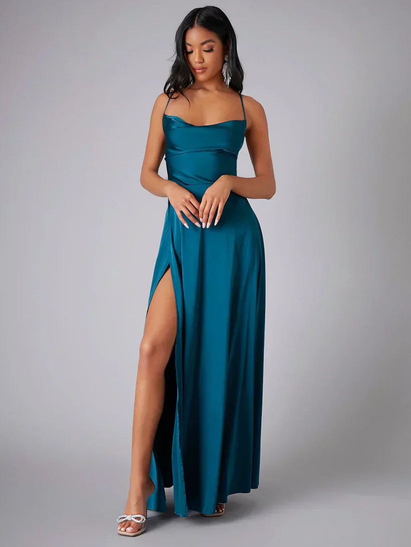 WW | Elegant Satin Maxi Dress