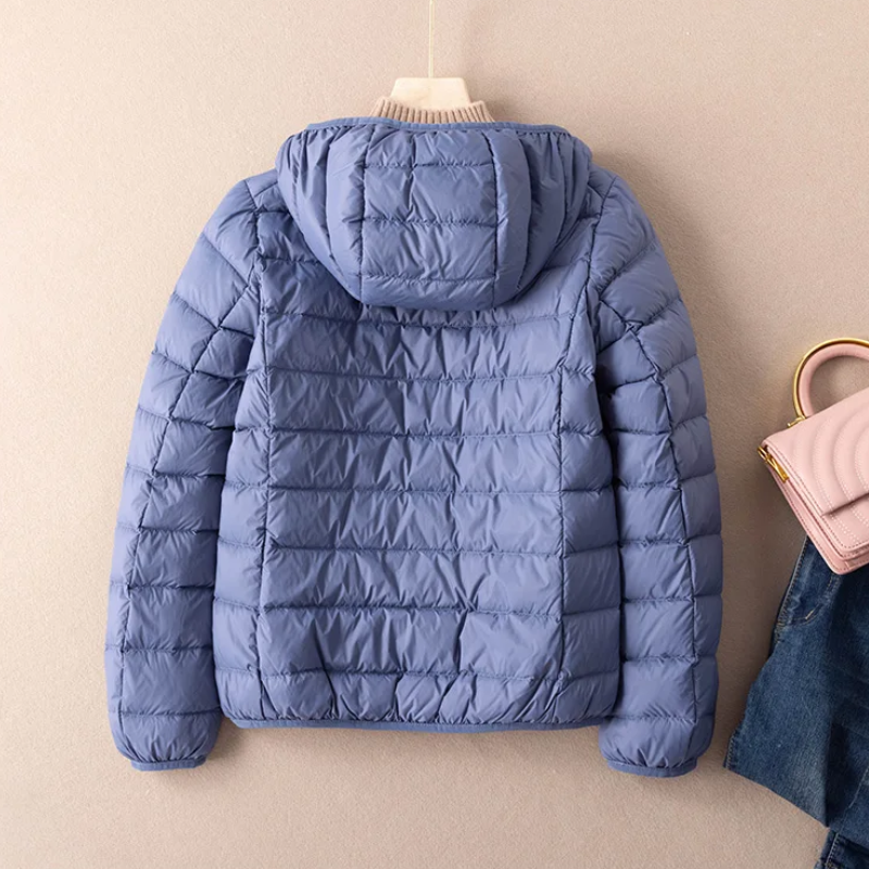 WW | Quilted Jacket Lightweight with Hood Warm Lined Casual Fit