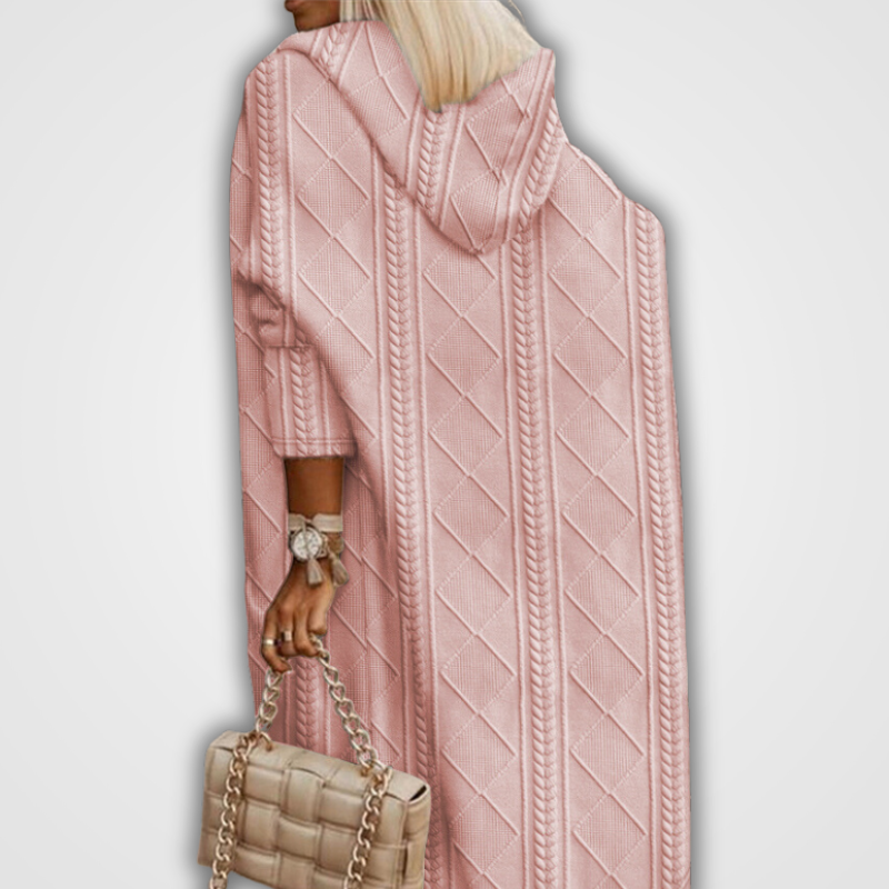 WW | LONG VEST HOODED CARDIGAN