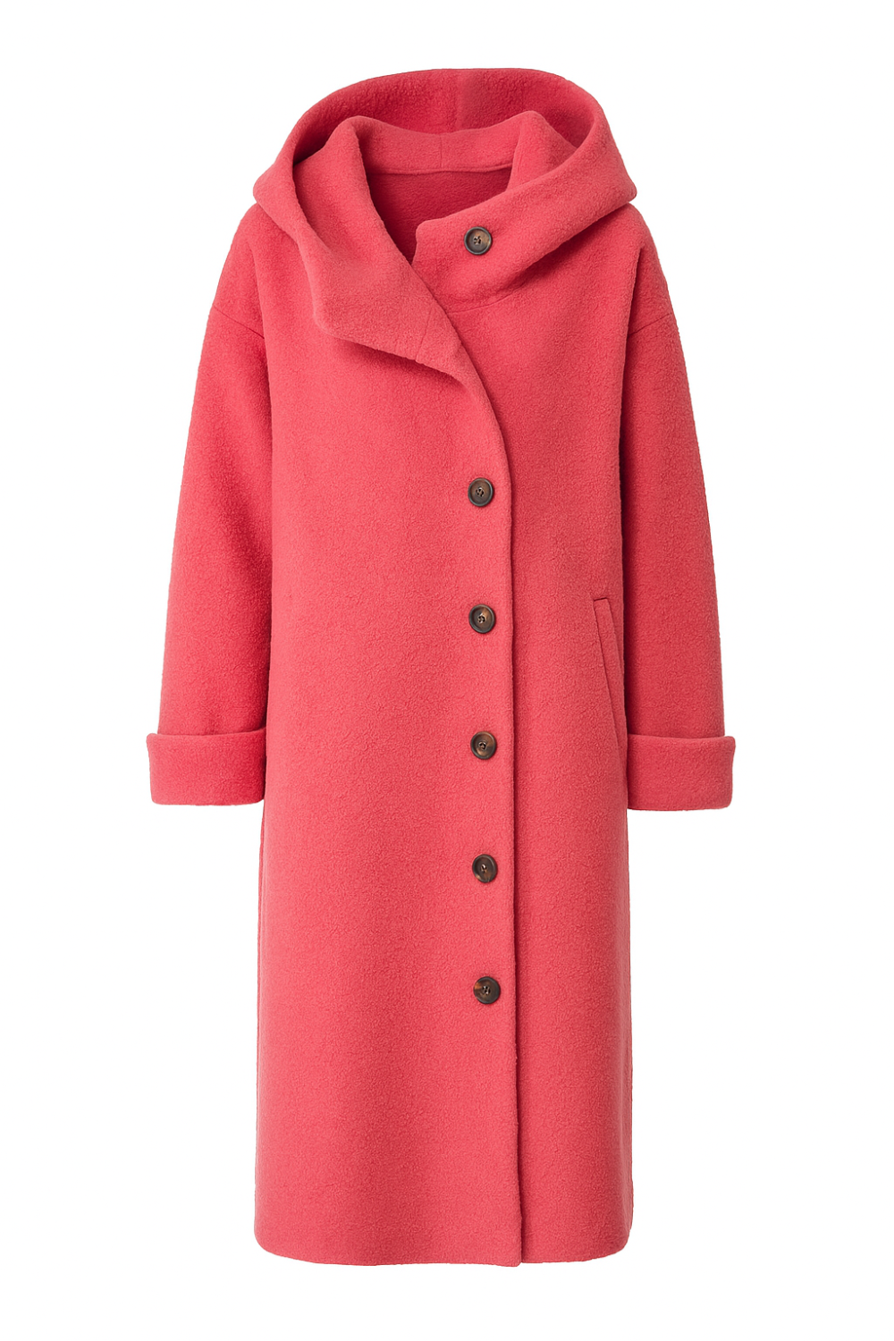 Aemie Stylish Long Winter Jacket - Pink