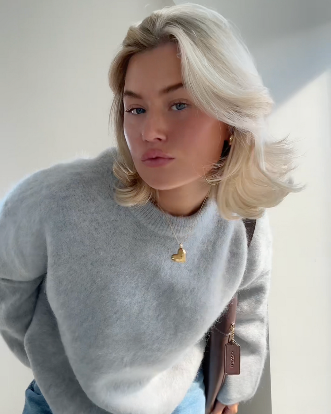 WW | Mohair Mischpullover mit Rundhalsausschnitt