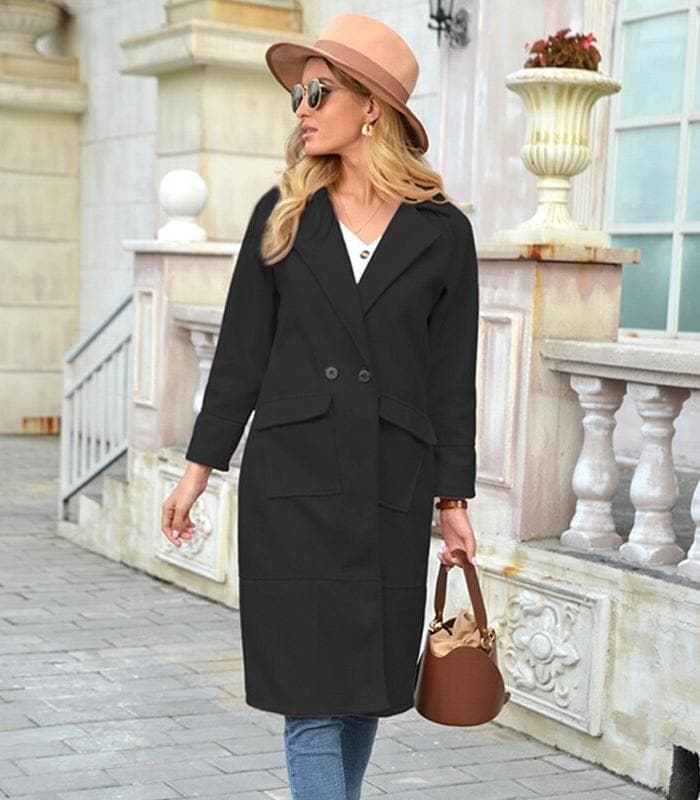 WW | Fitted Double Zip Knee Length Textured