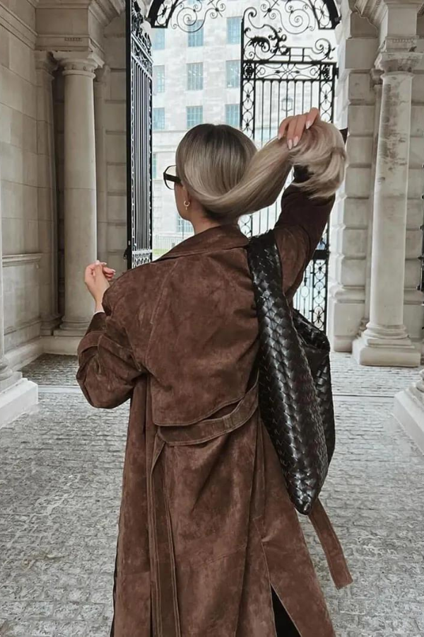 WW | Vegan Leather Trench Coat