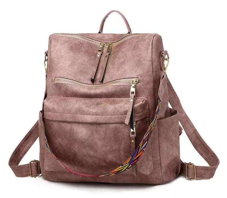 WW | Elegant Soft Leather Backpack