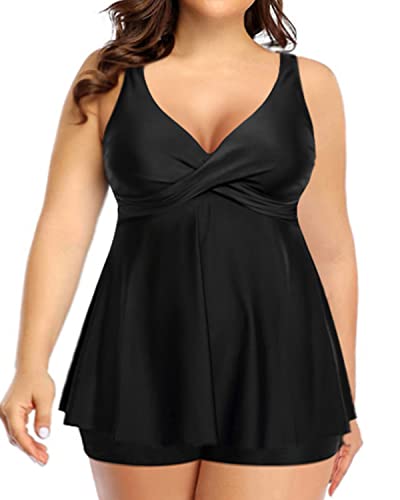 WW | Plus Size Tankini Swimsuit Tummy Control Swimsuits For Women