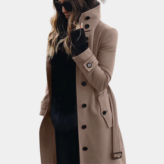 WW | Klassischer Wasserfester Trenchcoat für Frauen Zeitlos