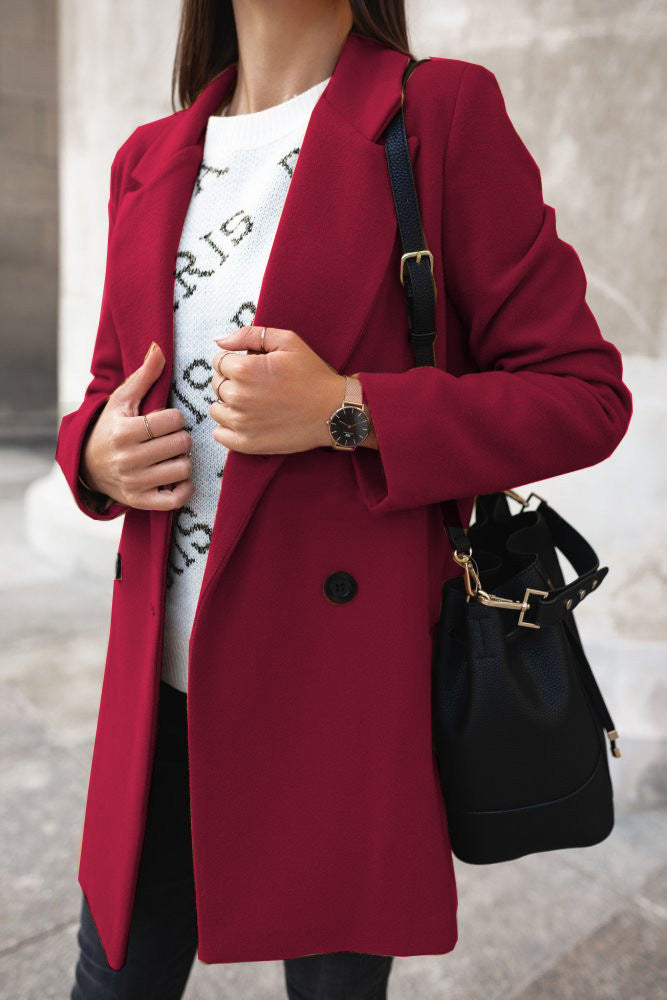 WW | Classic double-breasted coat