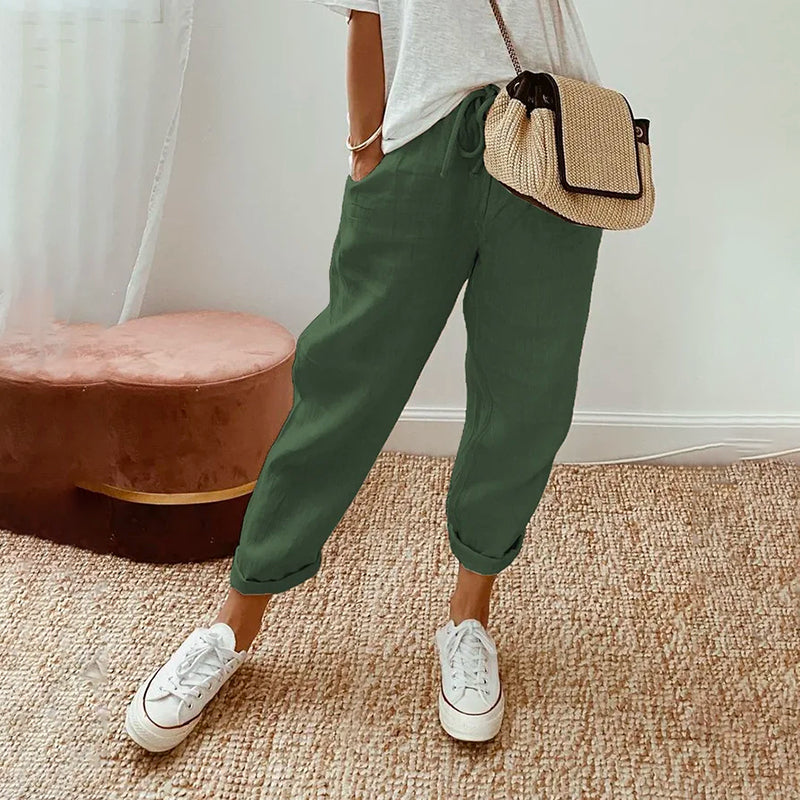 WW – Lässige einfarbige Hose