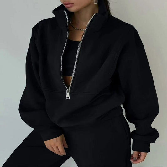 WW | teiliges sportliches Set - trendige Damen Sweatjacke mit Jogginghose