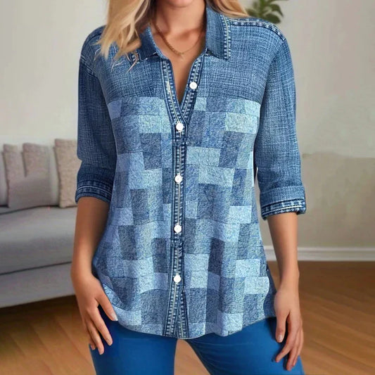W&W - Vintage Plaid Blouse