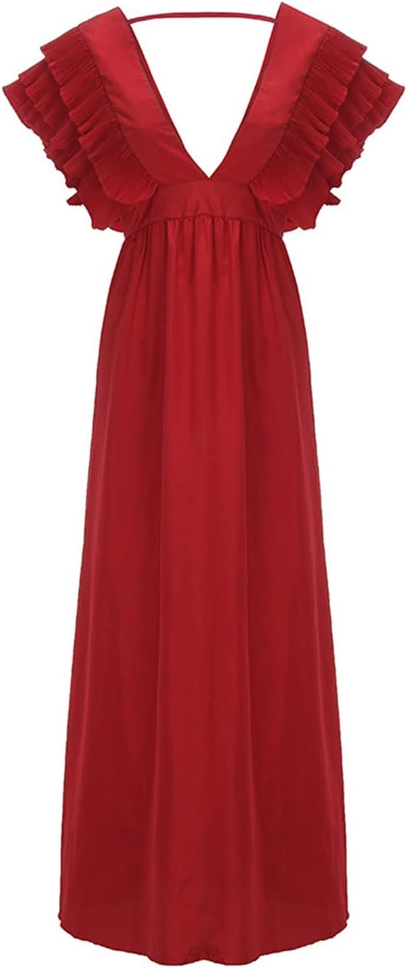 W&W - Elegant Dress with Ruched Sleeves