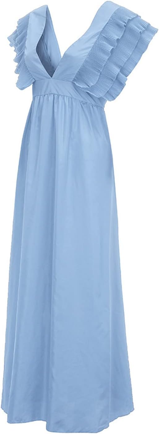 W&W - Elegant Dress with Ruched Sleeves
