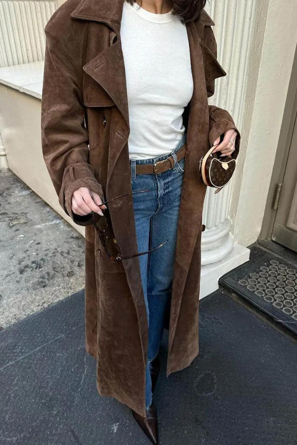 WW | Vegan Leather Trench Coat