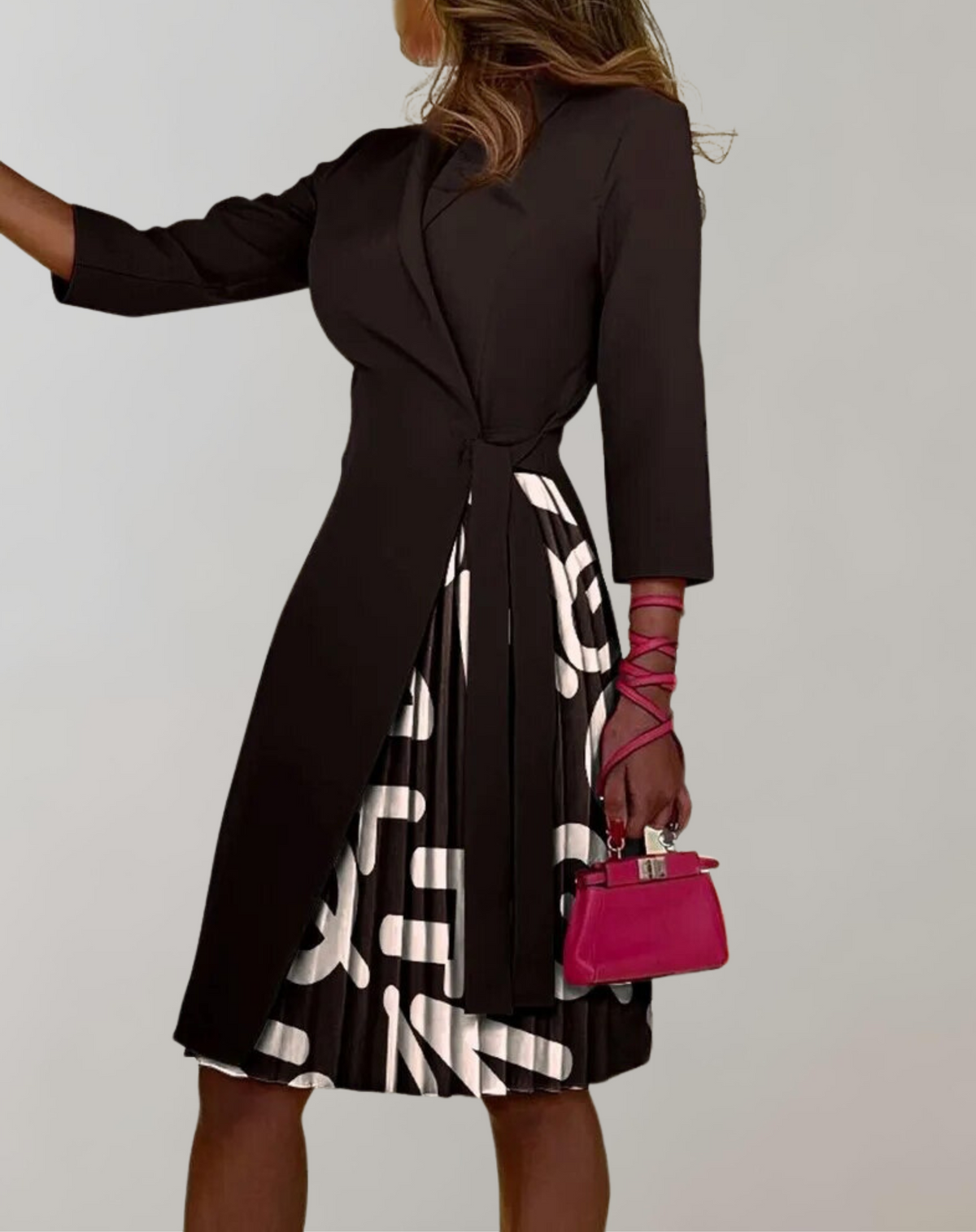 WW - Women's Notched Print Dress