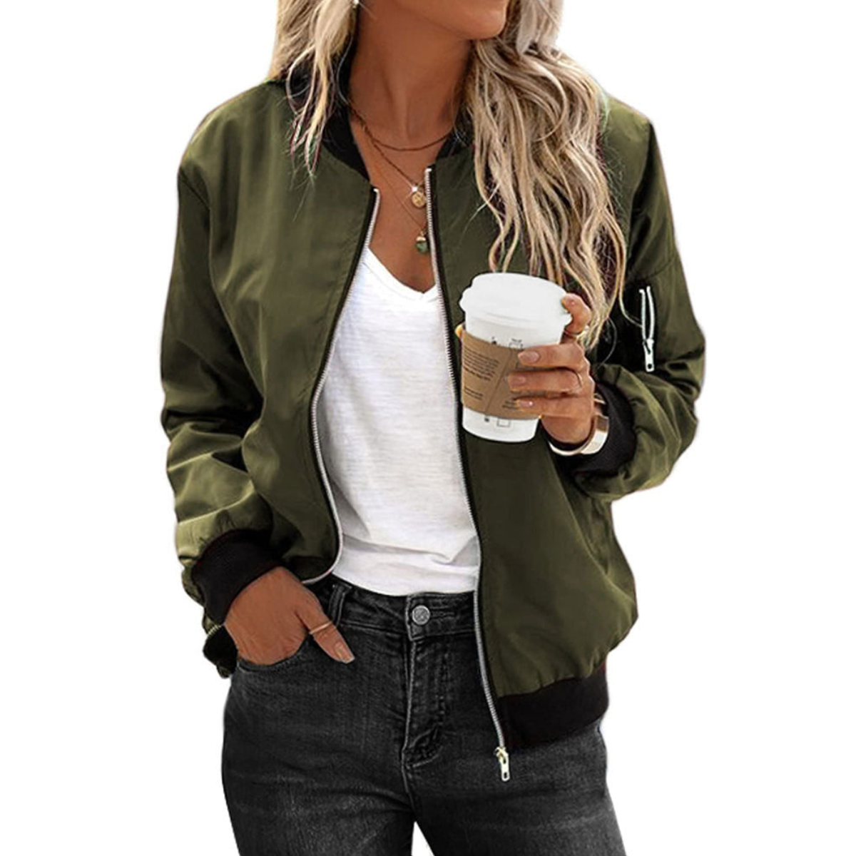 WW | Zipper Lightweight Jacket For Women