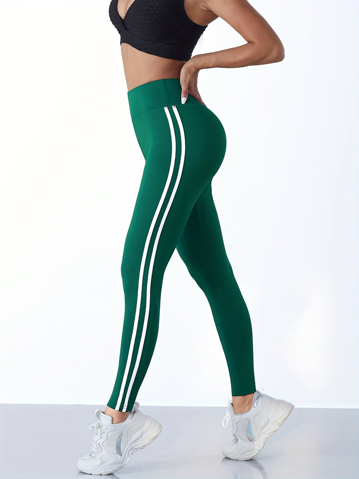 WW | Feuchtigkeitsableitende Yogaleggings Mit Hohem Bund
