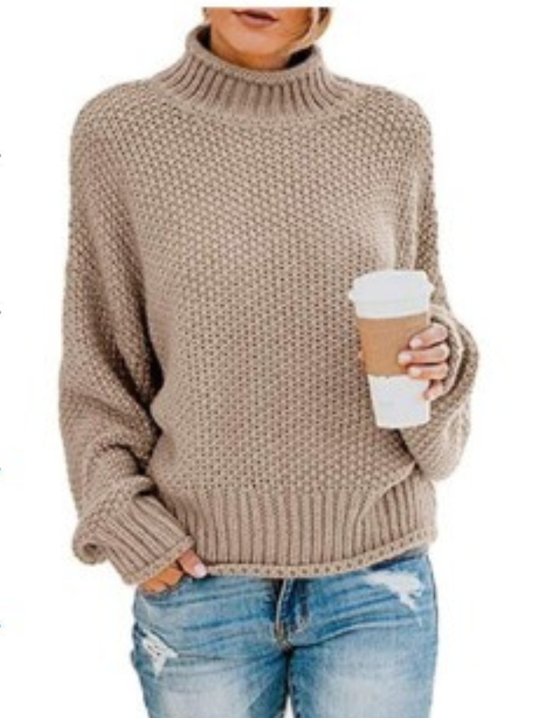 WW | Unifarbener Langärmeliger Pullover