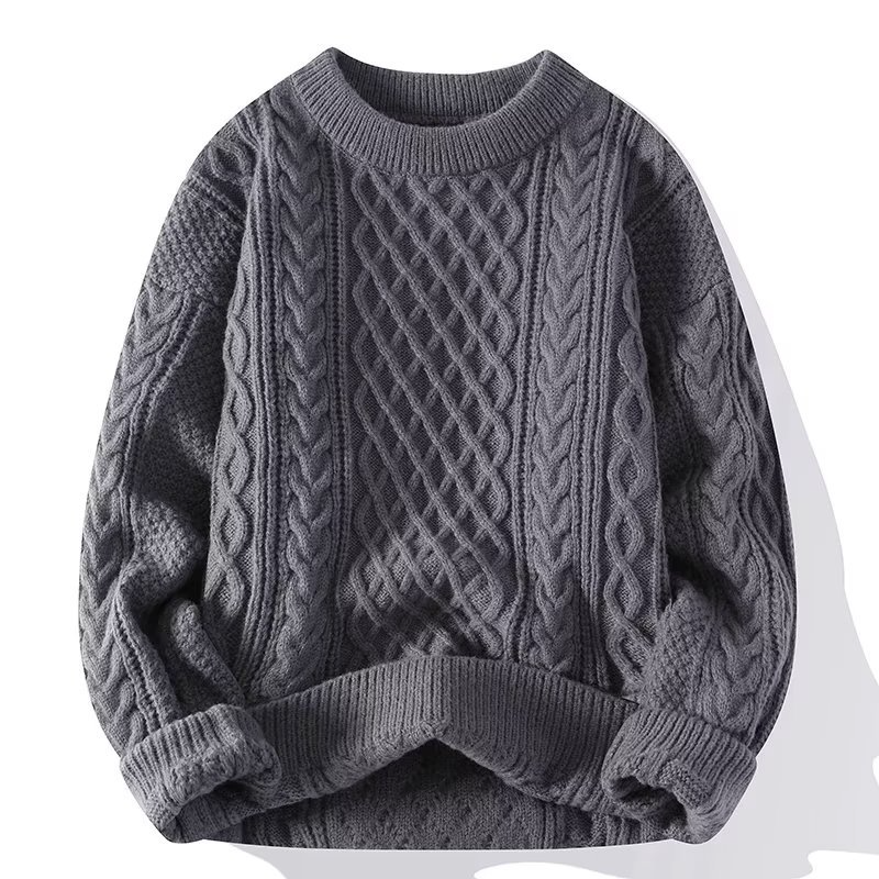 WW | Winter-Strickpullover mit Rundhalsausschnitt