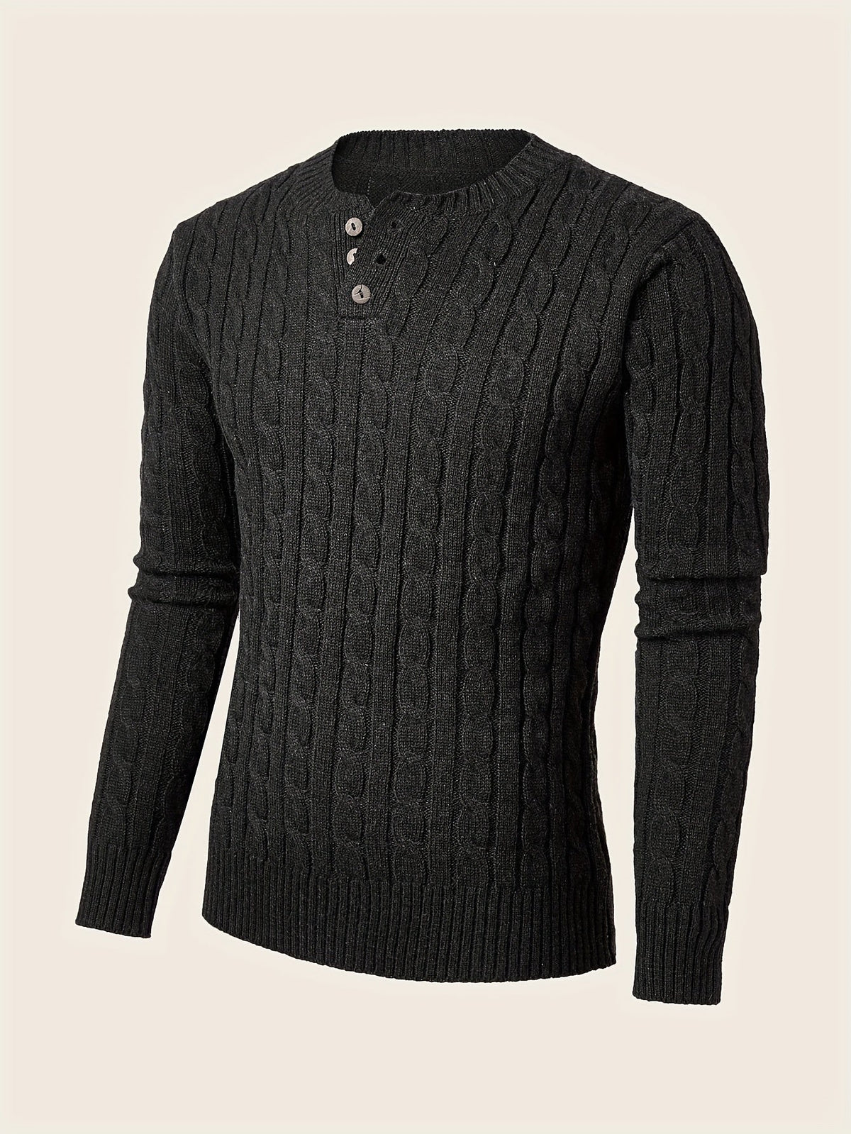 WW | Lässiger Herren-Pullover mit Knöpfen