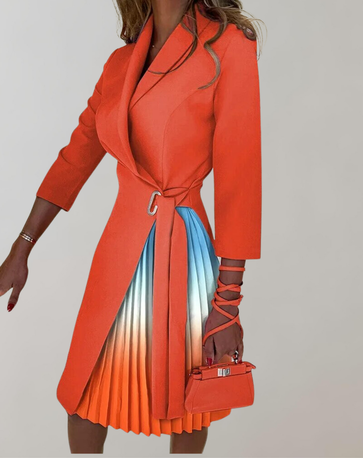 WW - Women's Notched Print Dress