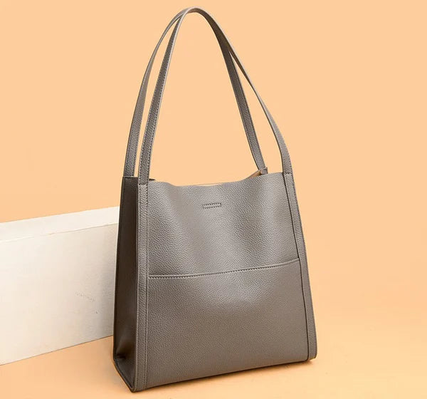 Leather-style shoulder bag