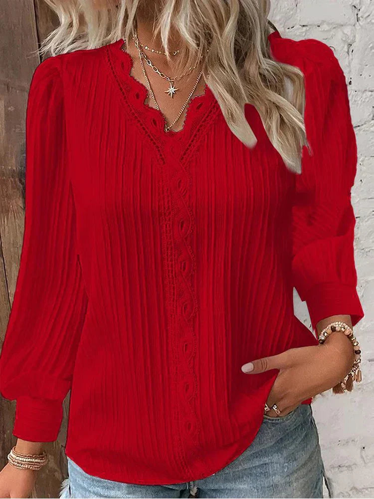 WW | Lightweight blouse with lace details
