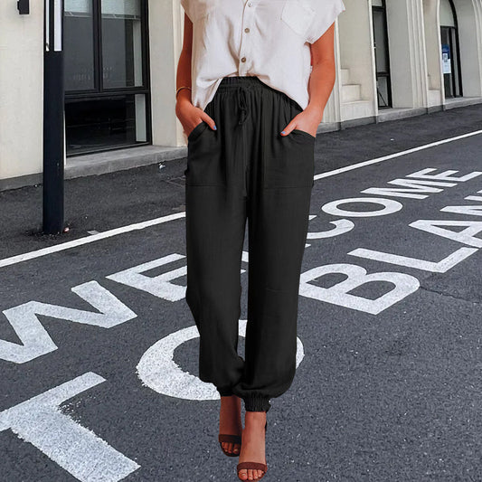 WW | elegante Damenhose mit Spitzenbein