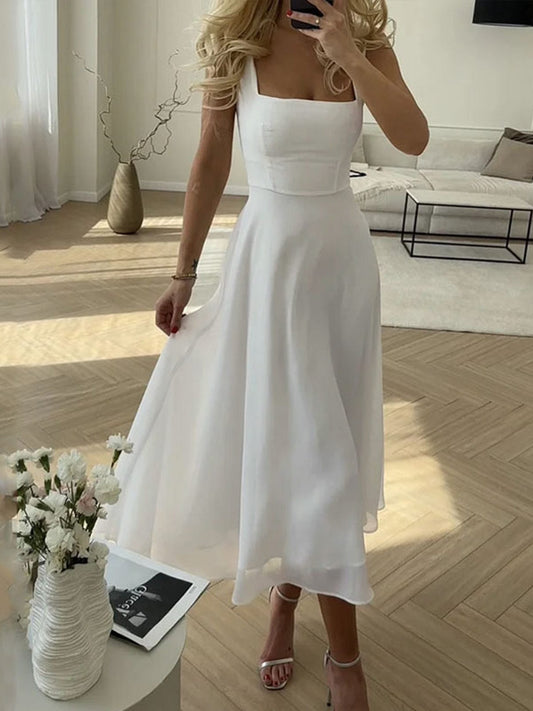 WW | Elegantes A-Linie Midikleid Zeitlose Raffinesse