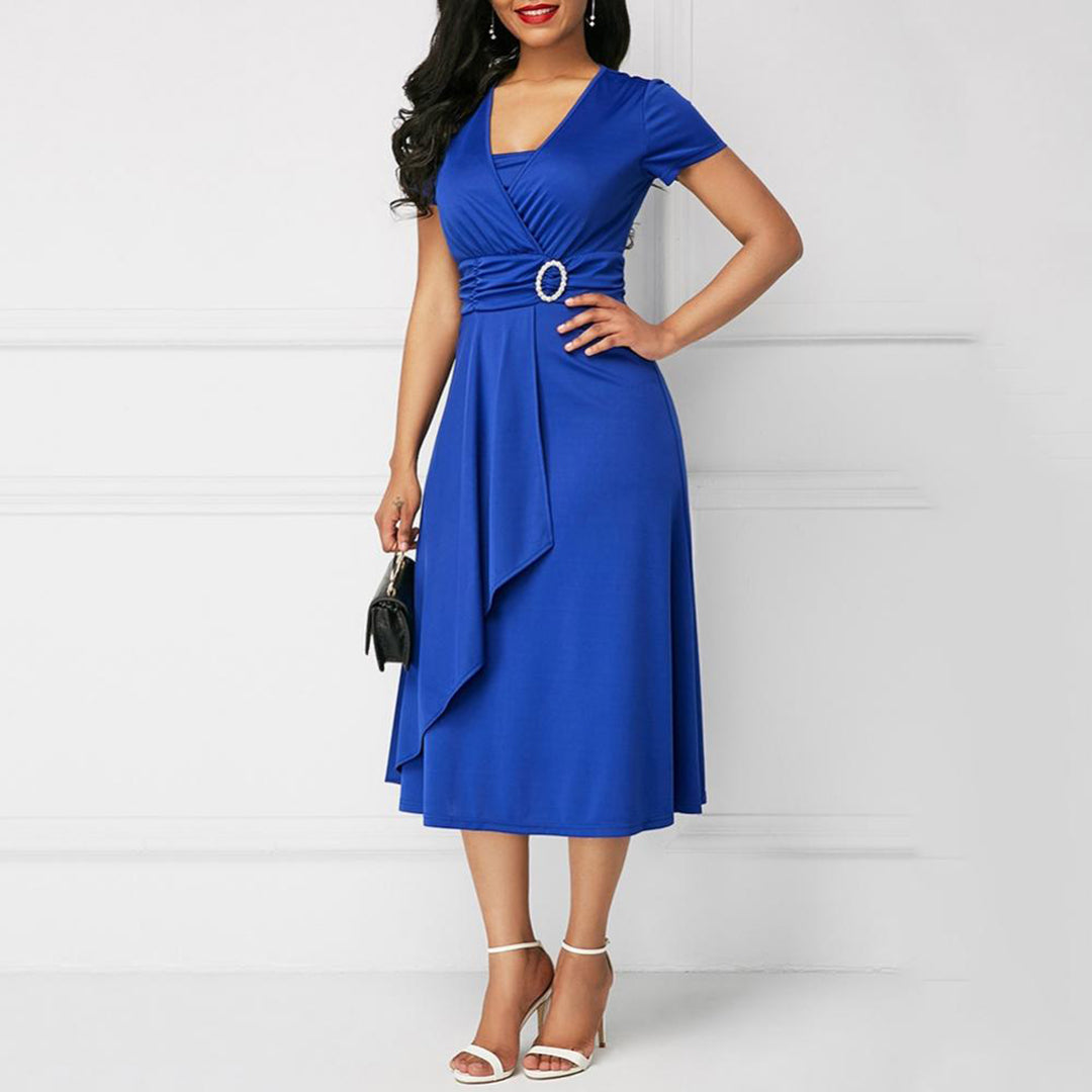 WW - Elegant Belted Dress for Women