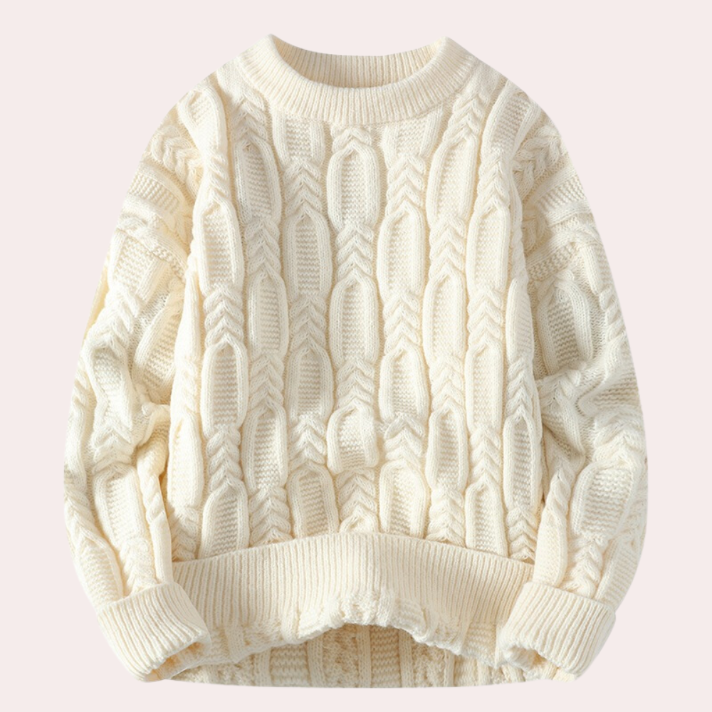 WW | Zopfmuster Strickpullover - Warmer Oversize Pullover für Herbst & Winter