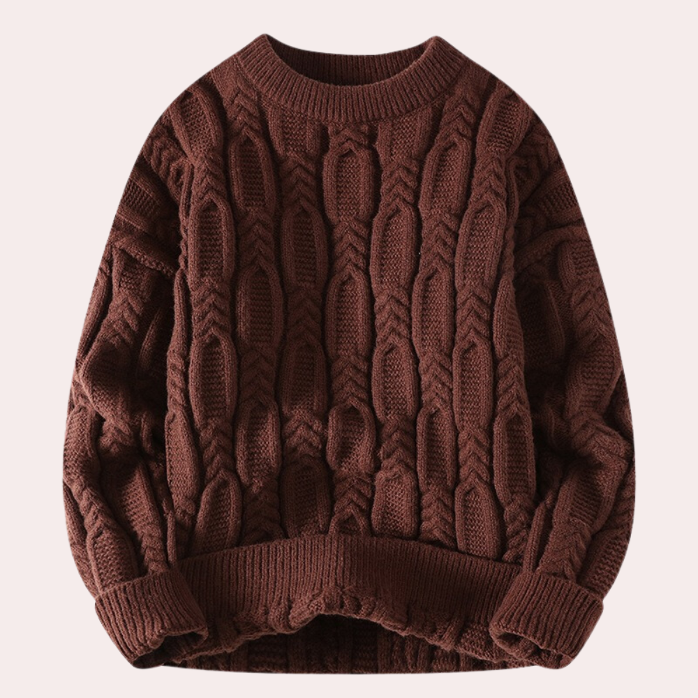 WW | Zopfmuster Strickpullover - Warmer Oversize Pullover für Herbst & Winter