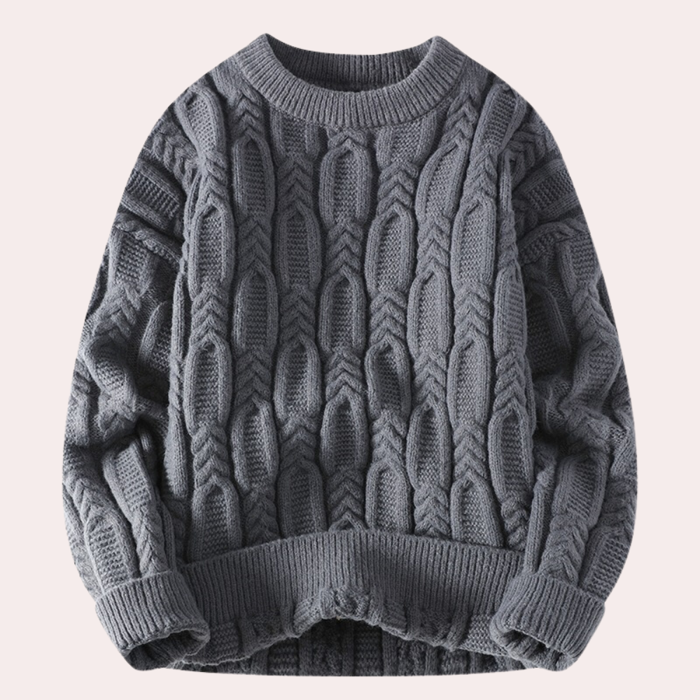 WW | Zopfmuster Strickpullover - Warmer Oversize Pullover für Herbst & Winter
