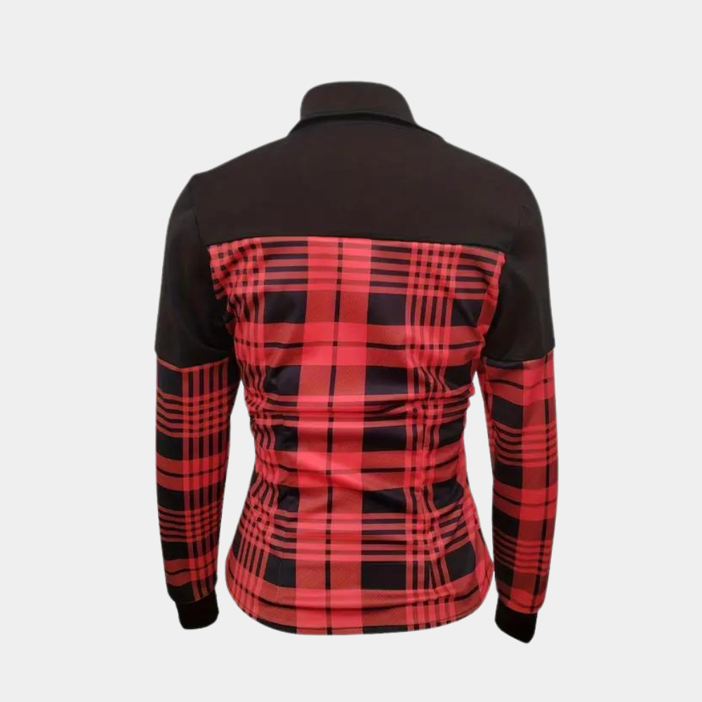 WW | Women's Checked Long-Sleeved Blouse