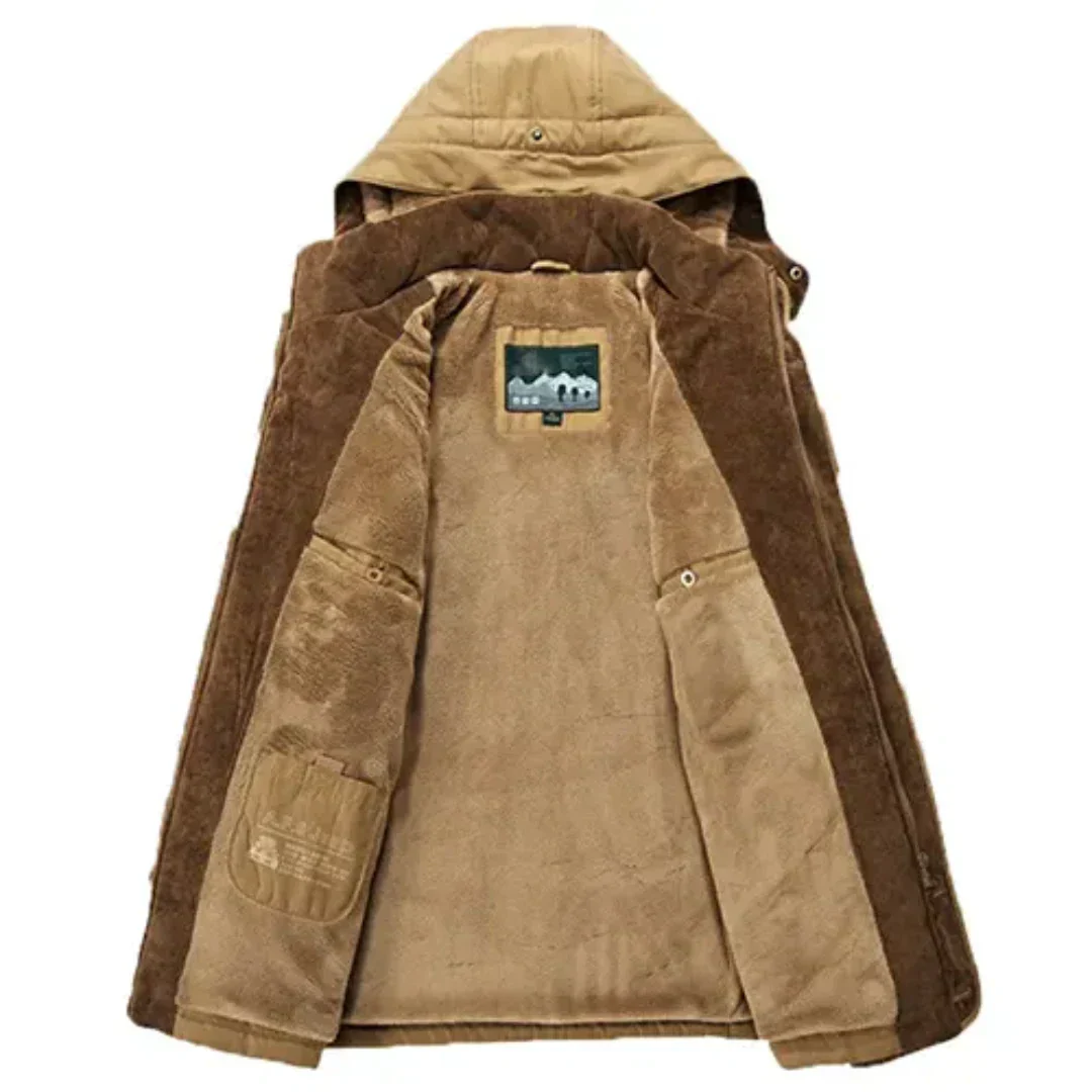WW | Klassische Winterjacke Mit Kapuze Für Herren