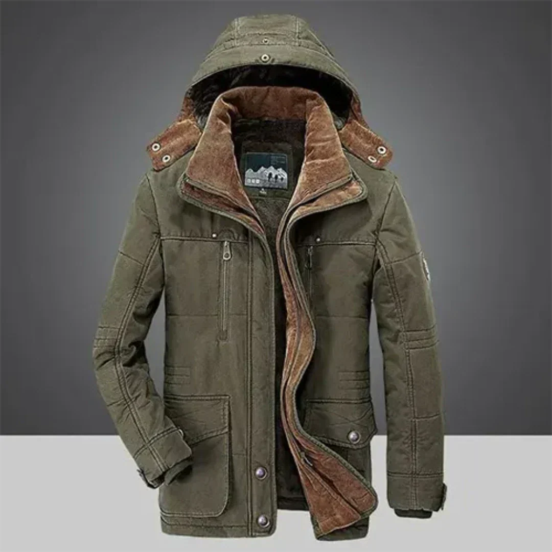 WW | Klassische Winterjacke Mit Kapuze Für Herren
