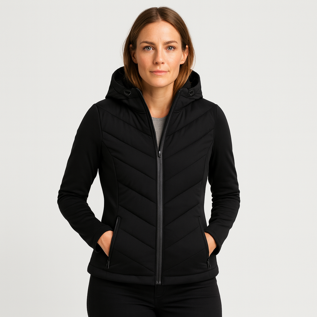 WW | Modehaus - Damenjacke Steppjacke aus Softshell - windabweisend, wasserabweisend