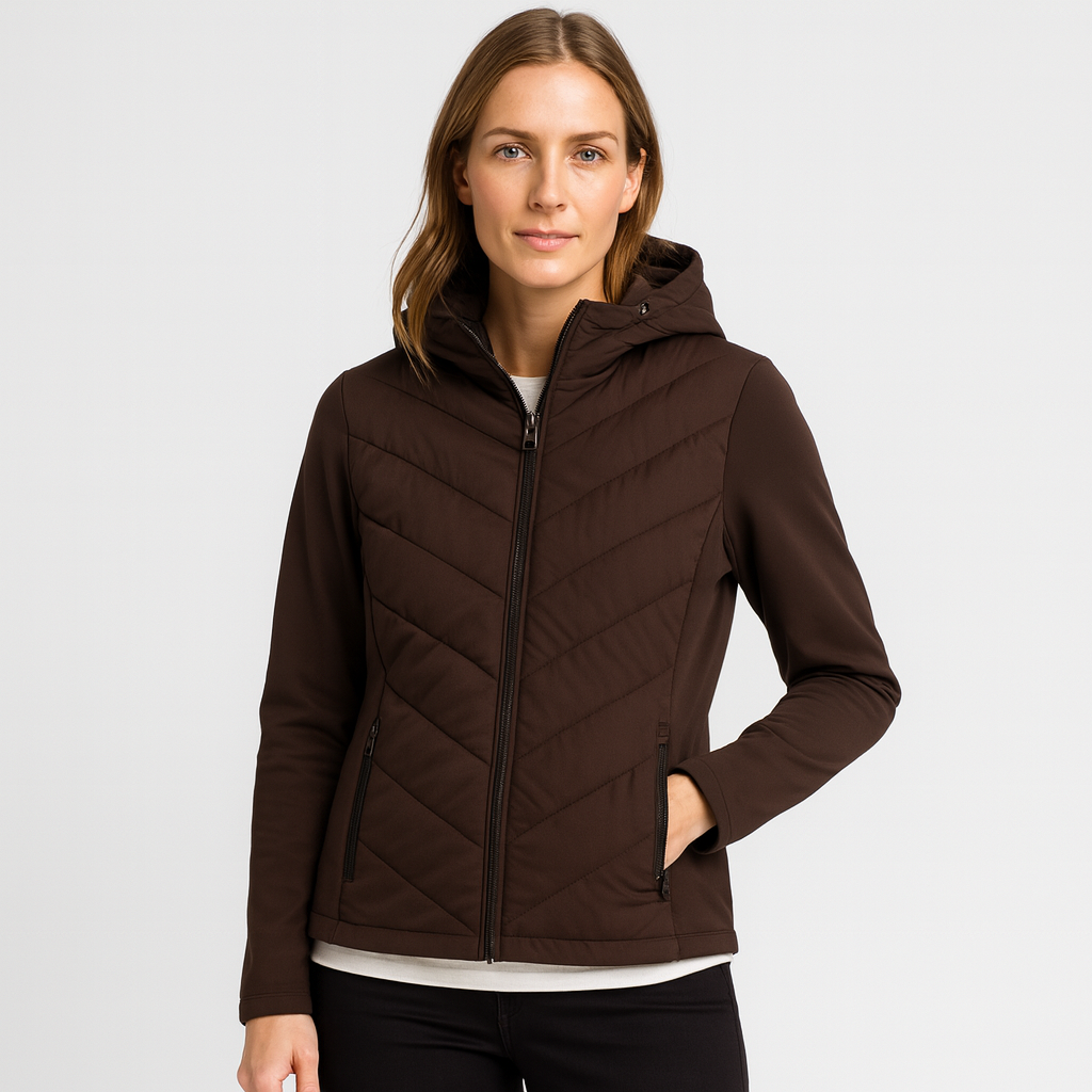 WW | Modehaus - Damenjacke Steppjacke aus Softshell - windabweisend, wasserabweisend