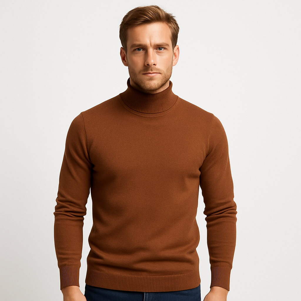 WW | Modehaus - Gerippter Rollkragenpullover für Herren