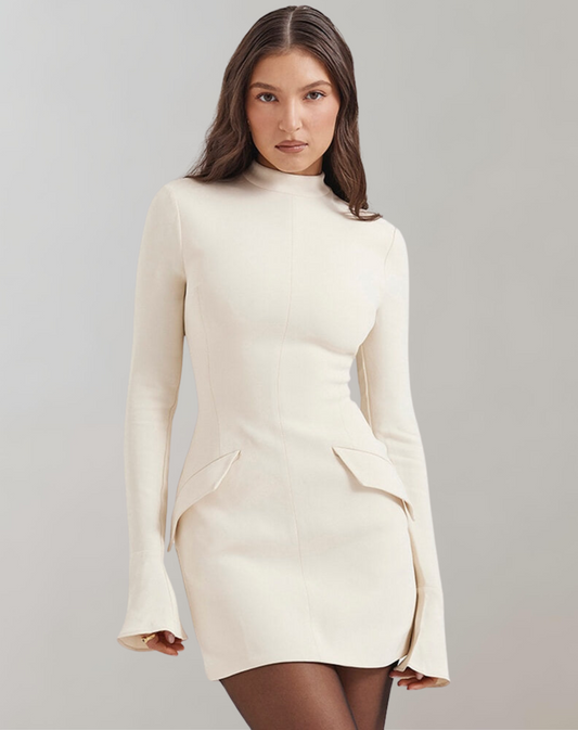 WW - Cocktail Kleid Schick | Enges Minikleid mit Taschen