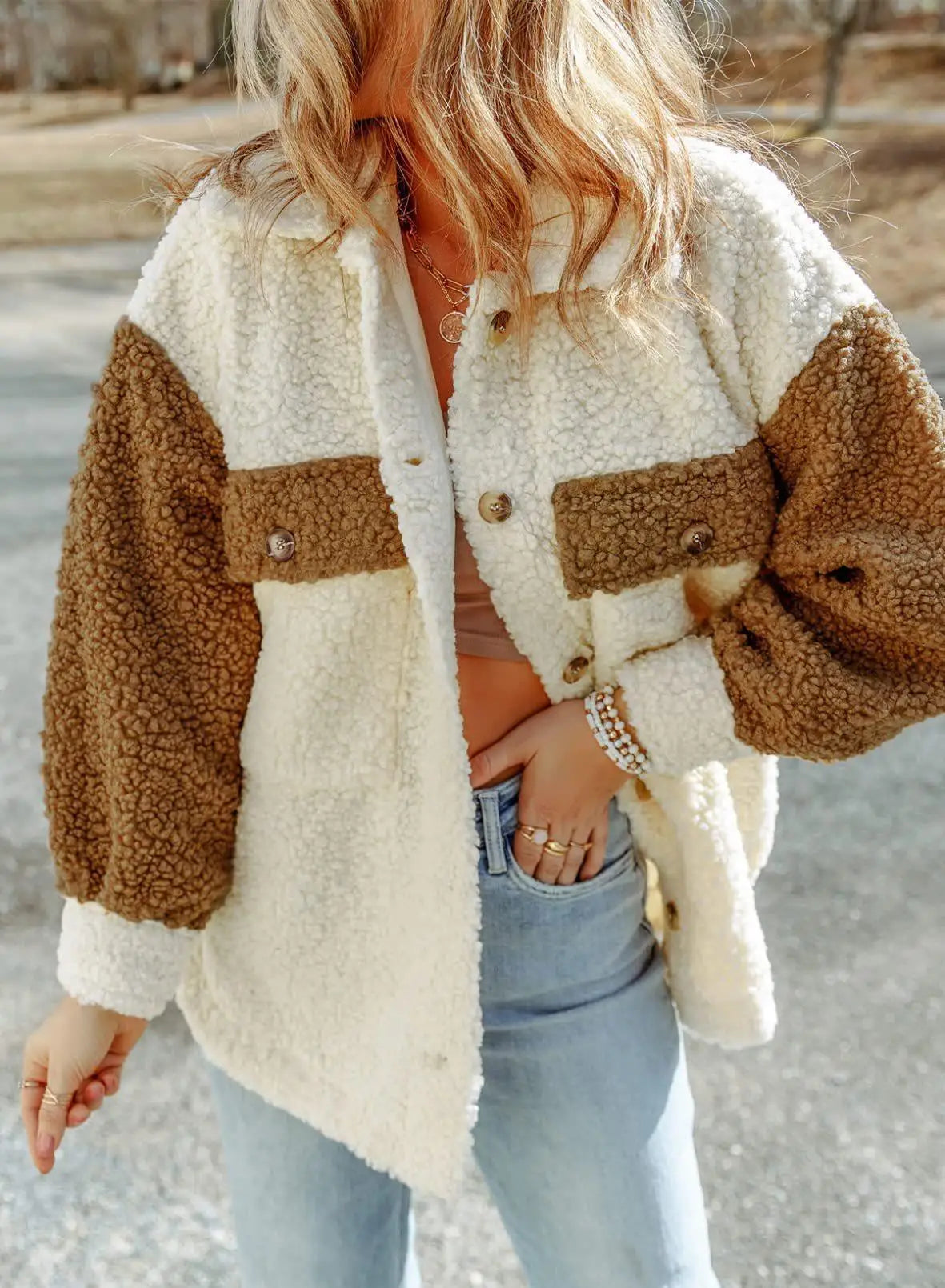 WW | stilvolle flauschige Chic-Jacke