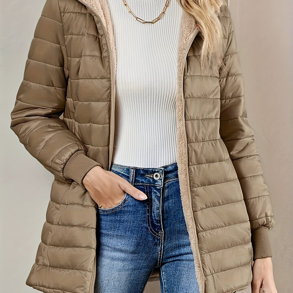 WW | Stylish fleece-lined quilted jacket