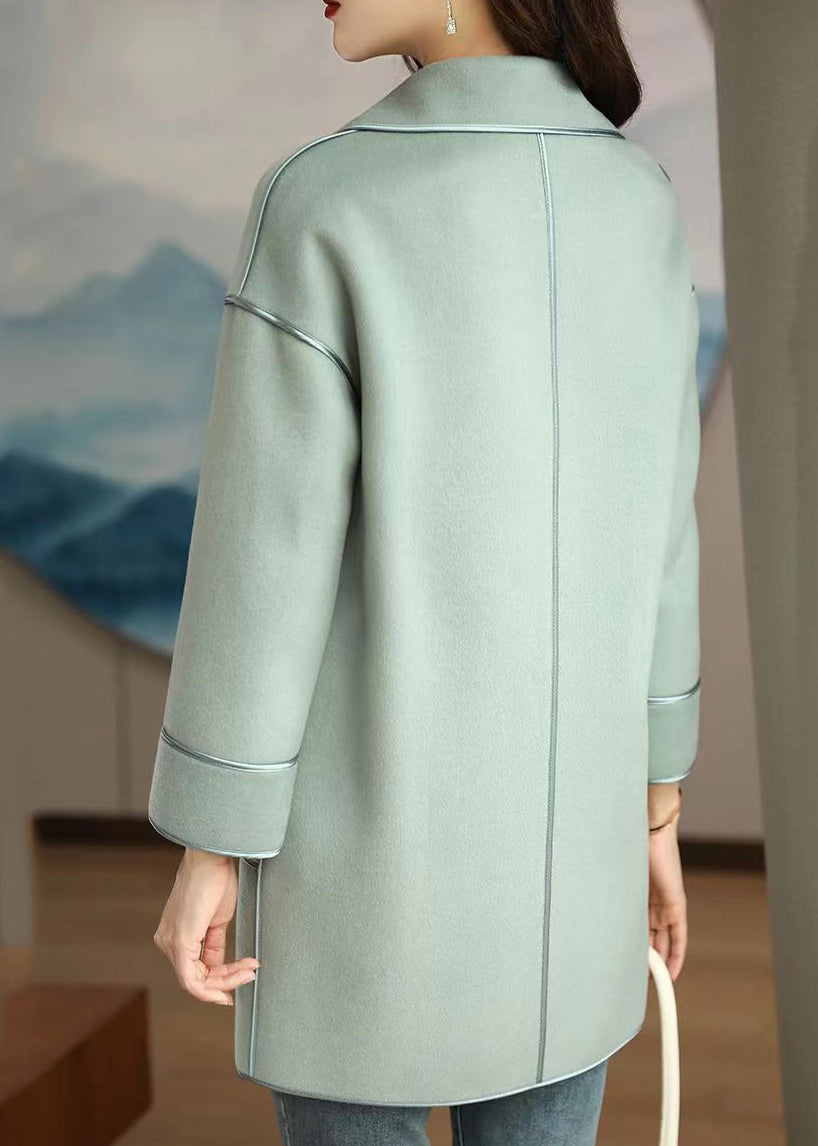WW | Green Wool Buttoned Collar Jackets