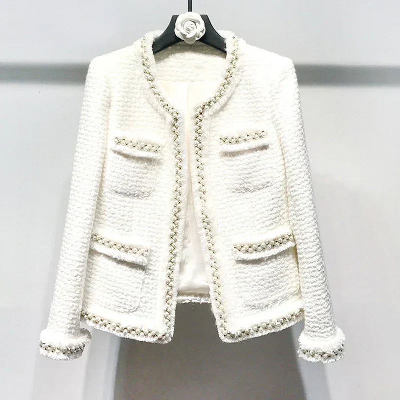 WW | Weiße Tweedjacke Für Damen