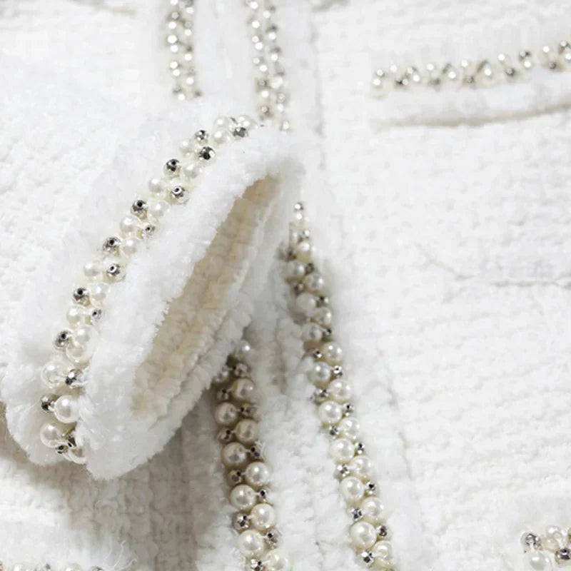 WW | Weiße Tweedjacke Für Damen